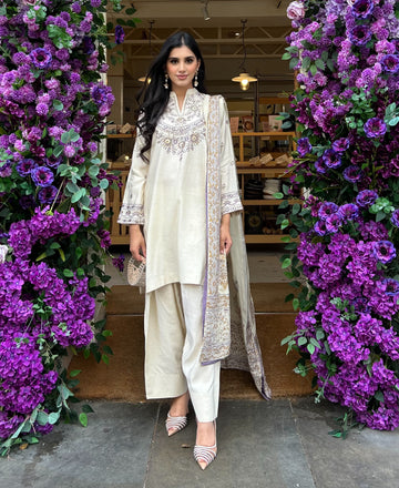 Mauve Mist -  Farshi shalwar